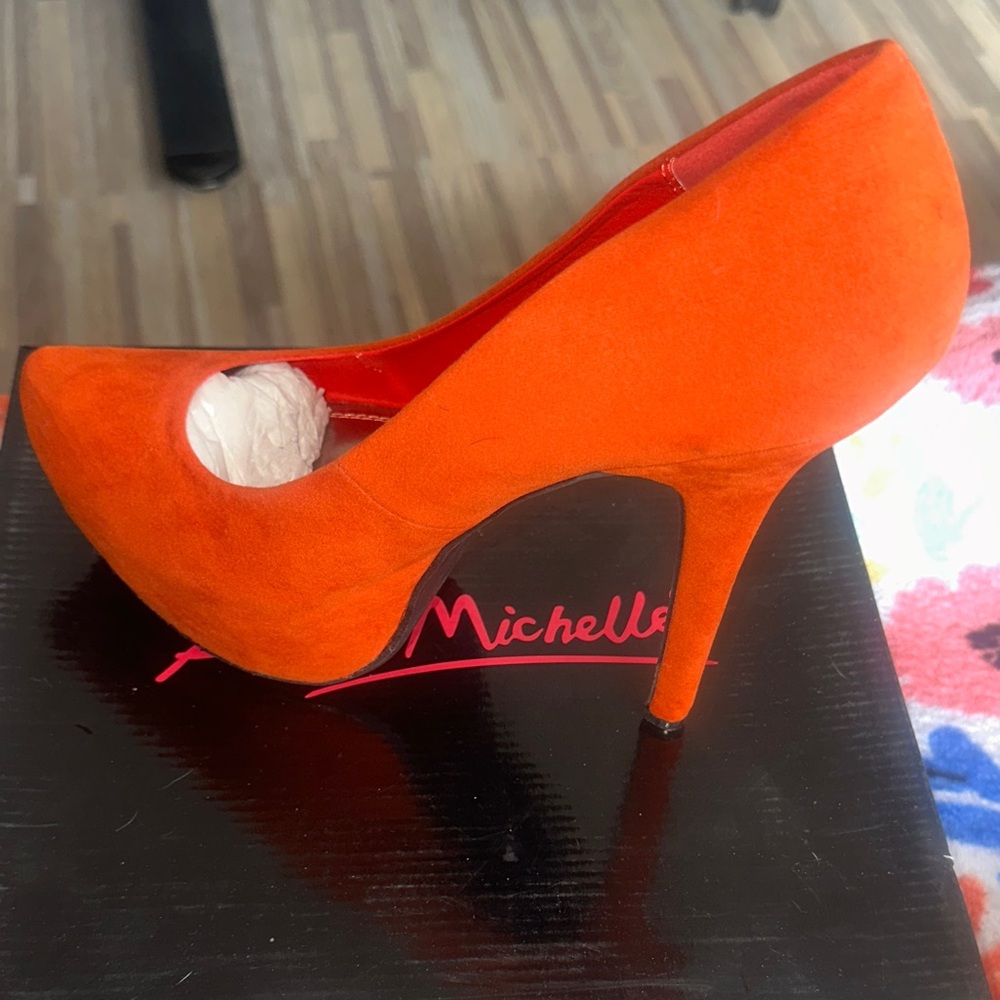 Vibrant Orange Heels